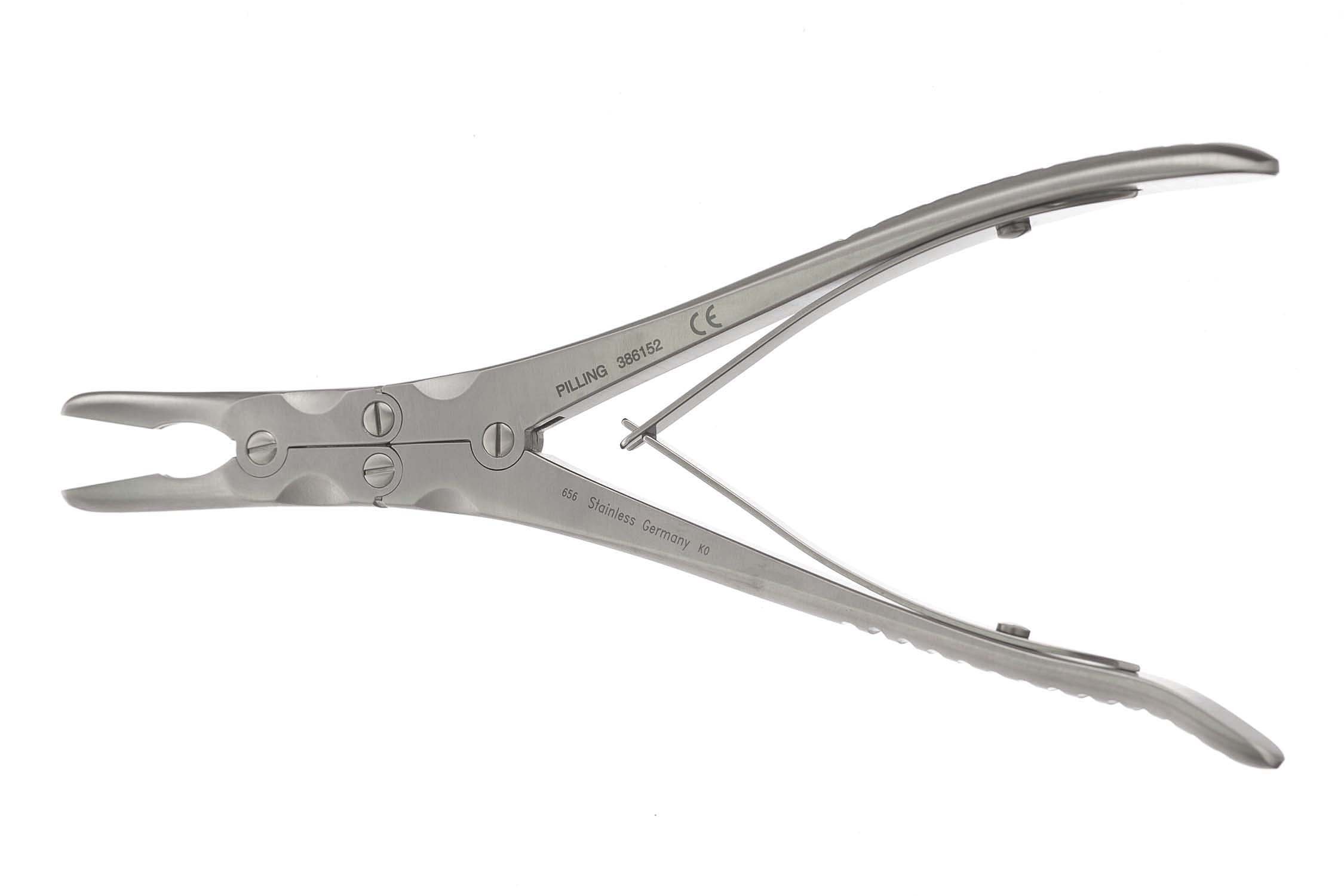 Smith-Petersen Bone Rongeur, Double-Action, 3.0 Mm Wide Jaws, Delicate Model, Fully Curved, 9 1/2" (24.0 Cm)